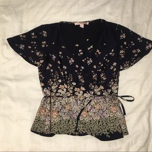 Forever 21 Floral Wrap Top 💐